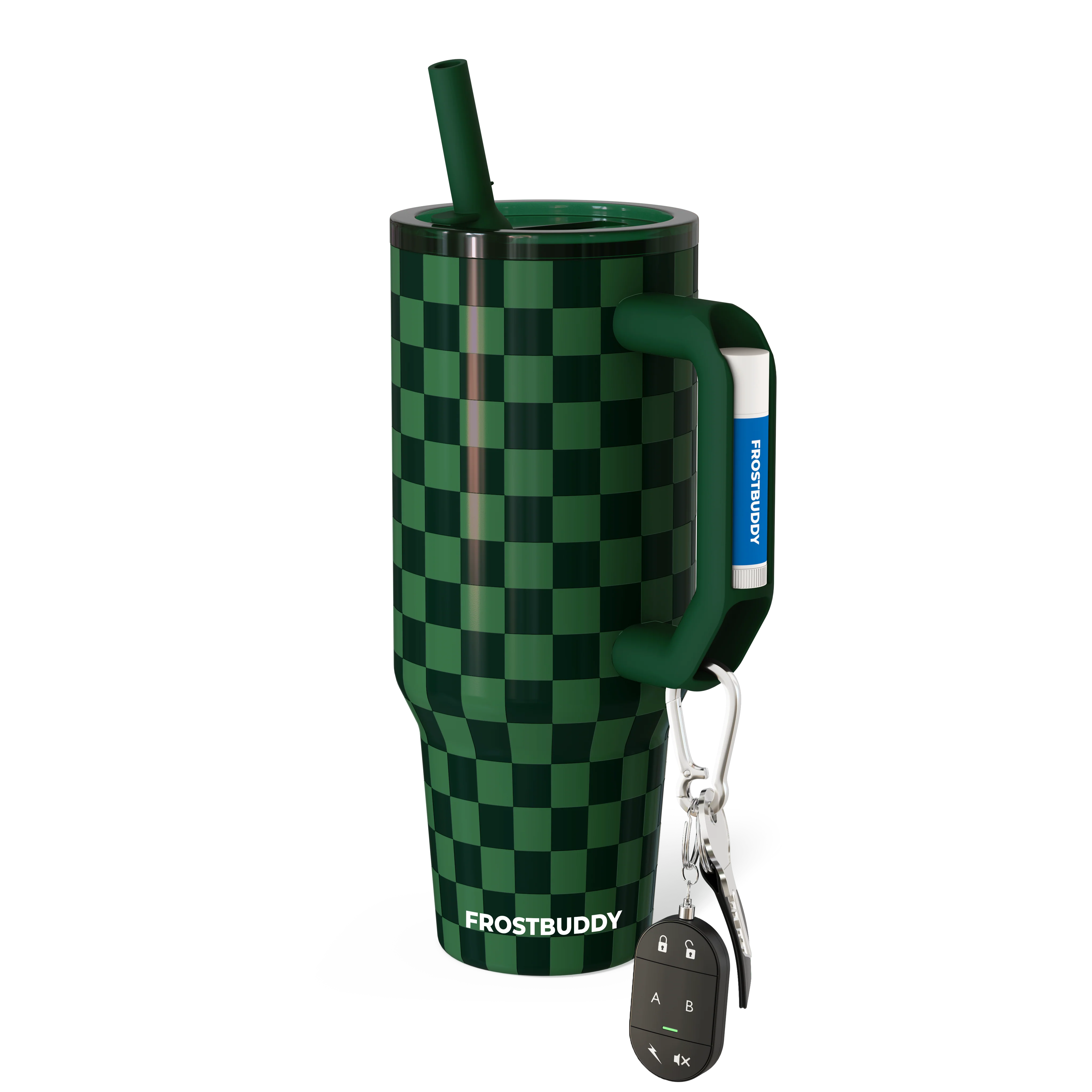 Thicc Buddy 40oz | Green Checkered